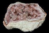 Lustrous, Pink Amethyst Geode Section - Argentina #113319-1